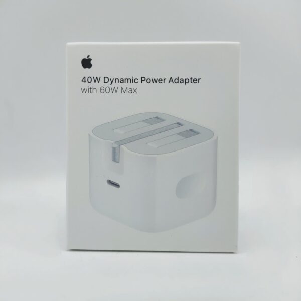 شارژر اپل 40 وات سه پین بدون کابل اصل