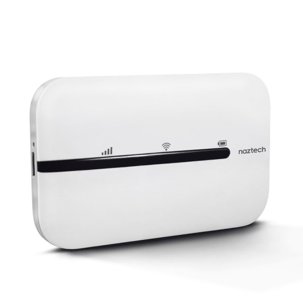 مودم 4G LTE قابل حمل نزتک مدل NZT-77CT با باتری 2100 میلی‌آمپر، پشتیبانی از 10 کاربر همزمان، آنتن داخلی، پورت USB Type-C و شیار سیم کارت میکرو