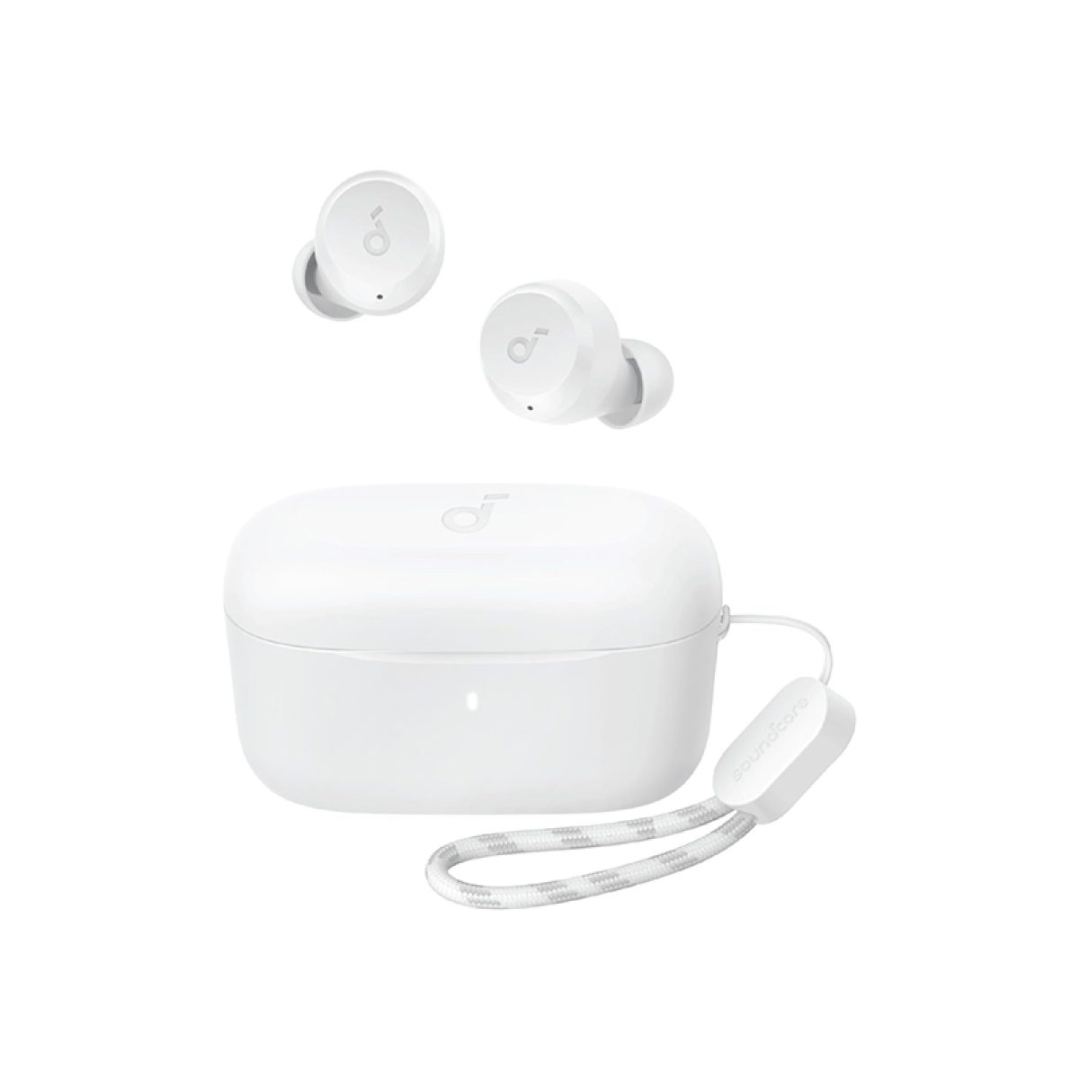 هدفون بلوتوثی انکر مدل Soundcore A25i ، درگاه شارژ USB Type-C، دارای دو میکروفون داخلی با الگوریتم هوش مصنوعی، مقاوم در برابر پاشش آب
