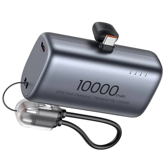 پاور بانک یوسامز USAMS مدل CD252 ظرفیت 10000 میلی آمپر ساعت 20 وات